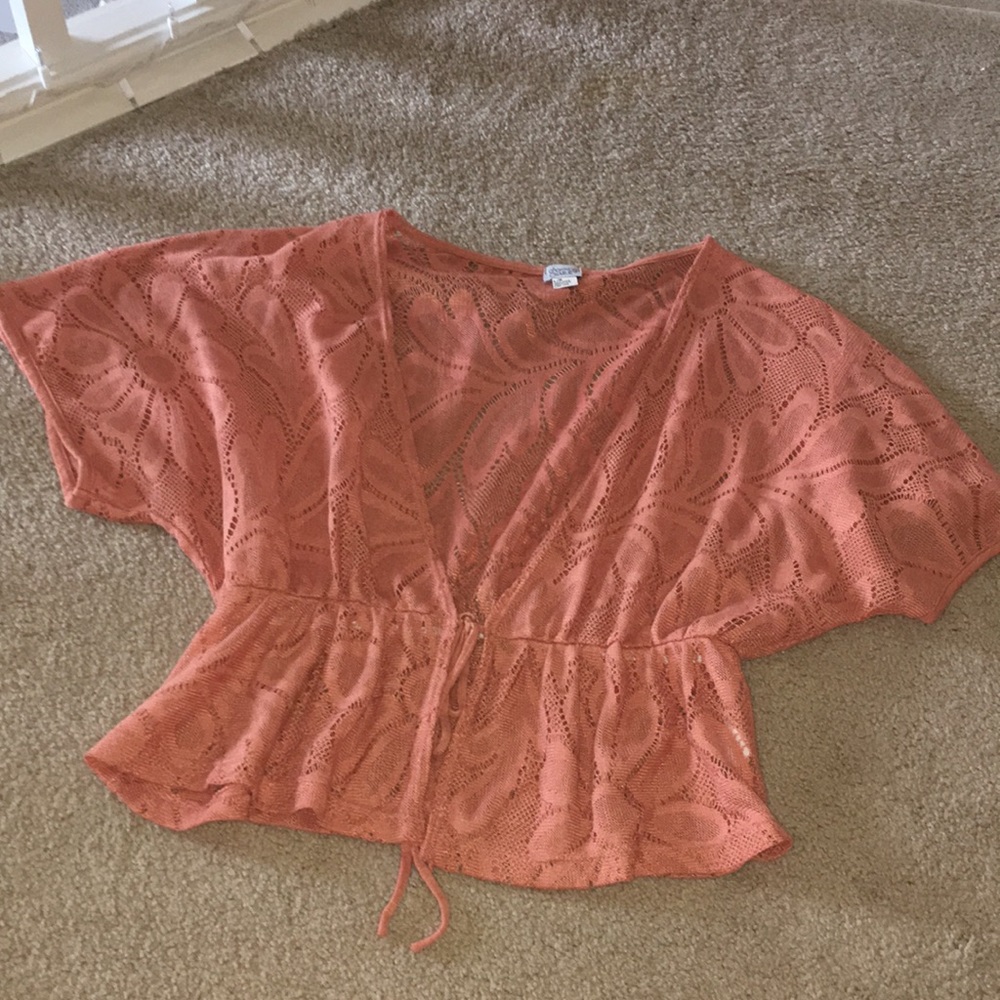 Burnt orange cardigan